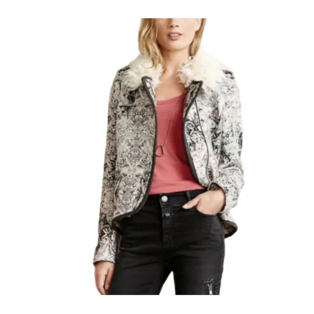 Elevenses x Anthro Fur Collar Jacket